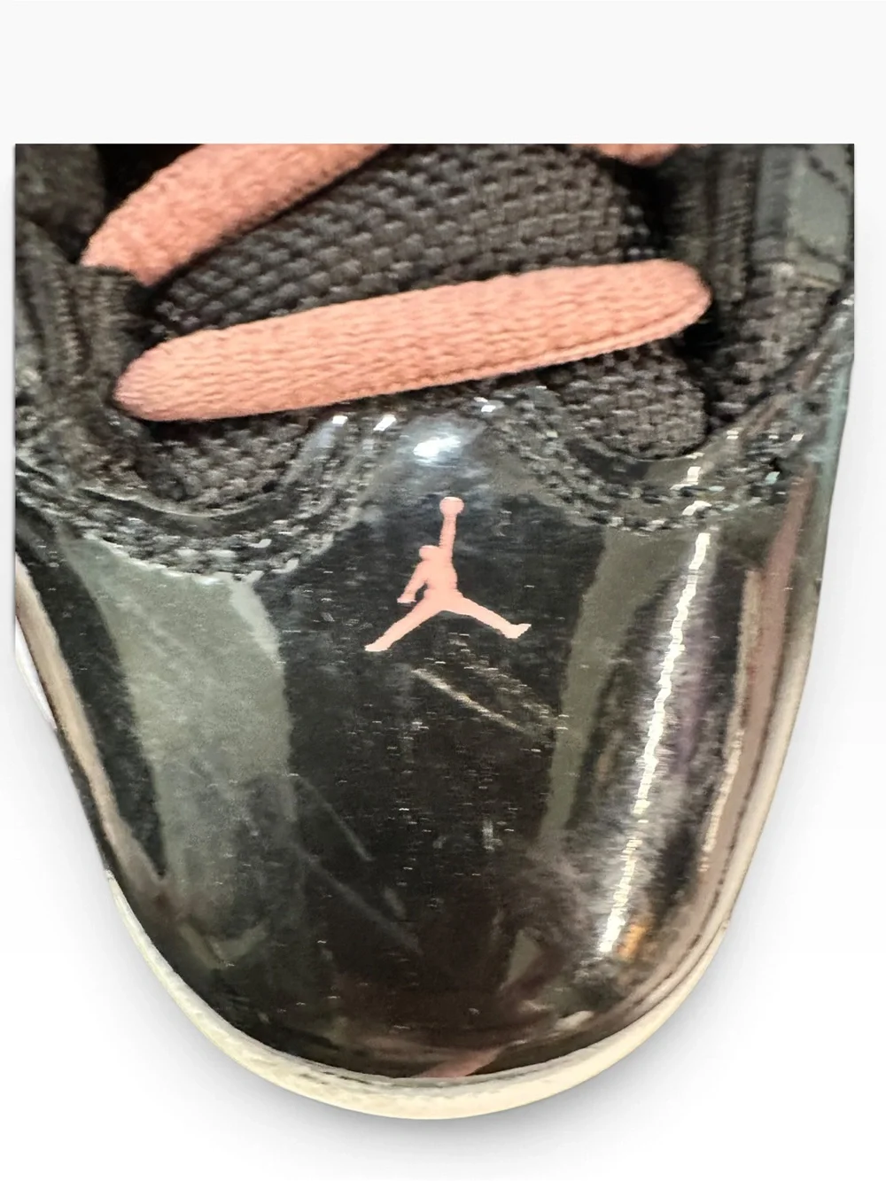 Jordan 6 Rings Black/Pink Mid Top Lace-Up Sneaker Youth 2.5Y 323432-068